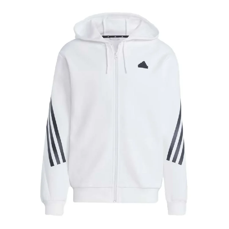 sock cool -  adidas - Men's Future Icons 3-Stripes Full-Zip Hoodie (IC8258)