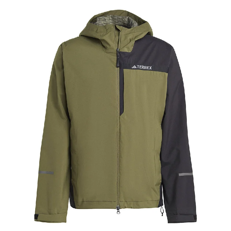 sock bamboo -  adidas - Men's Terrex Multi RAIN.RDY 2.5-Layer Rain Jacket (HM4049)