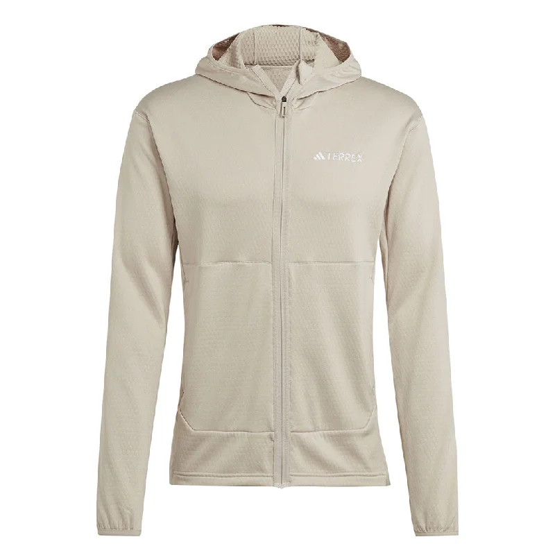 sock blogs -  adidas - Men's Terrex Xperior Light Fleece Hooded Jacket (IB1827)