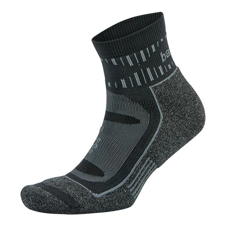 sock custom -  Balega Blister Resist Mini-Crew - Grey/Black