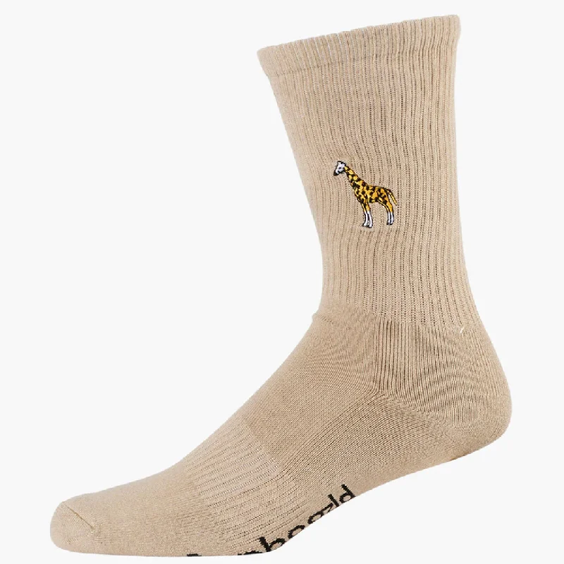 sock pack -  Bamboo Men's Socks - Giraffe Zoo Conservation Socks