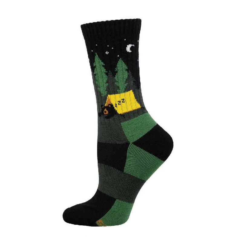 sock stories -  BEARY TIRED MERINO WOOL WOMEN'S CREW