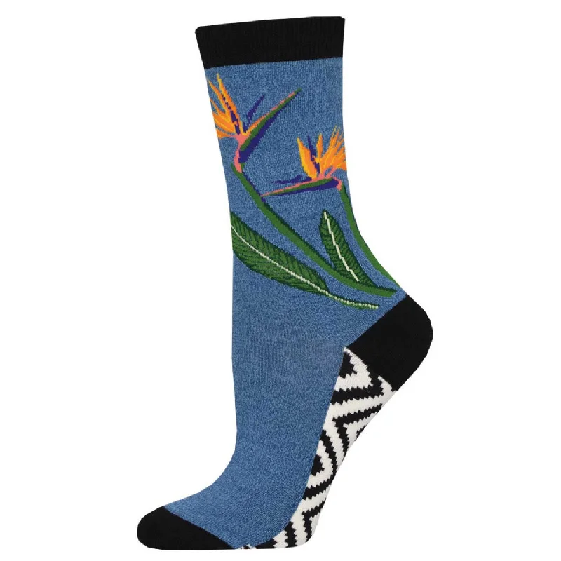 sock workout -  BIRDS OF PARADISE WOMEN'S BAMBOO CREW