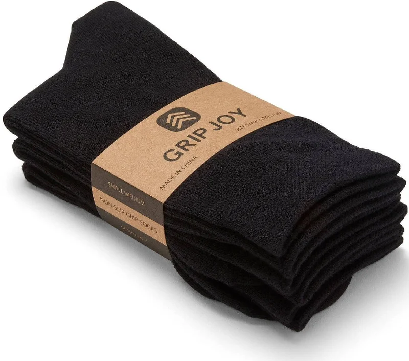 sock collections -  Black Original Crew Non-Slip Socks - 3 pairs