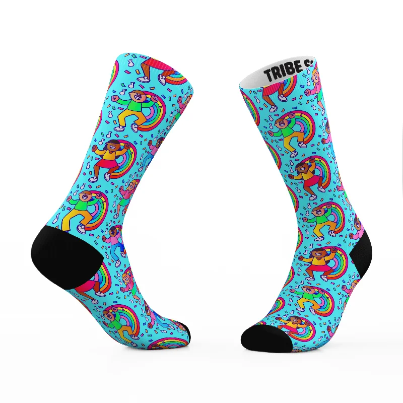 sock flair -  Blue Confetti Socks