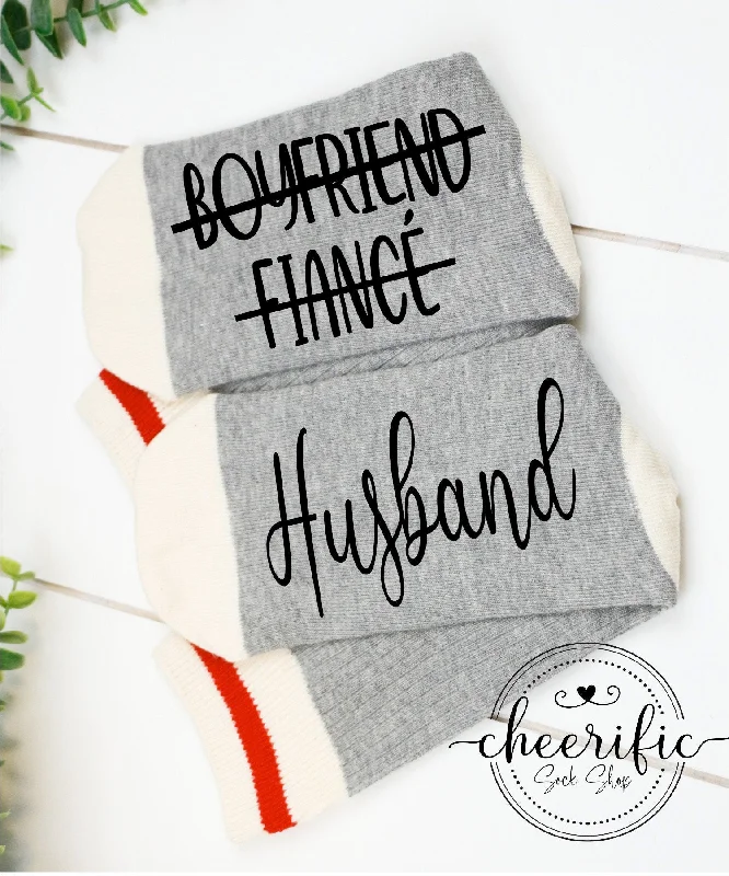 sock gifts -  Boyfriend Fiancé Husband Socks