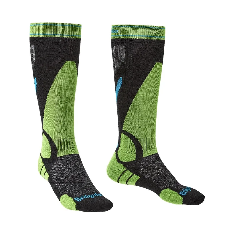 sock bulk -  Bridgedale Men’s MERINO Performance Ski Socks (Green)