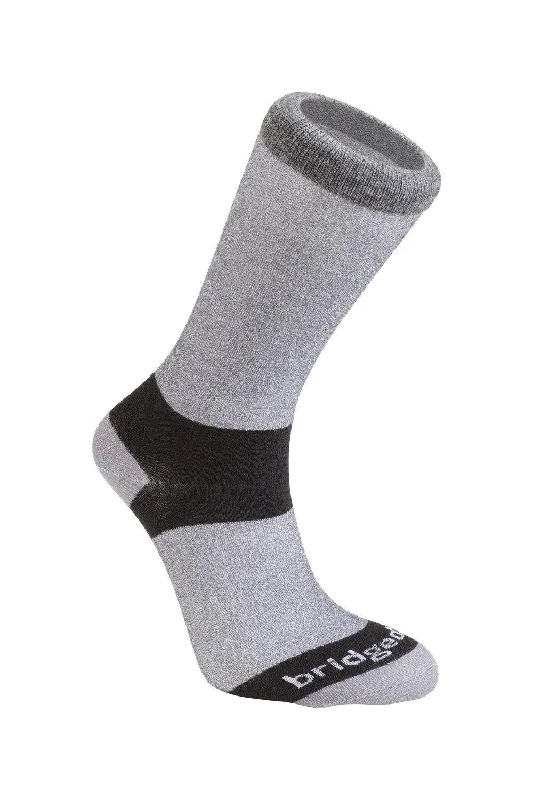 sock yoga -  Bridgedale Men's Coolmax Liner 2 pack - Grey