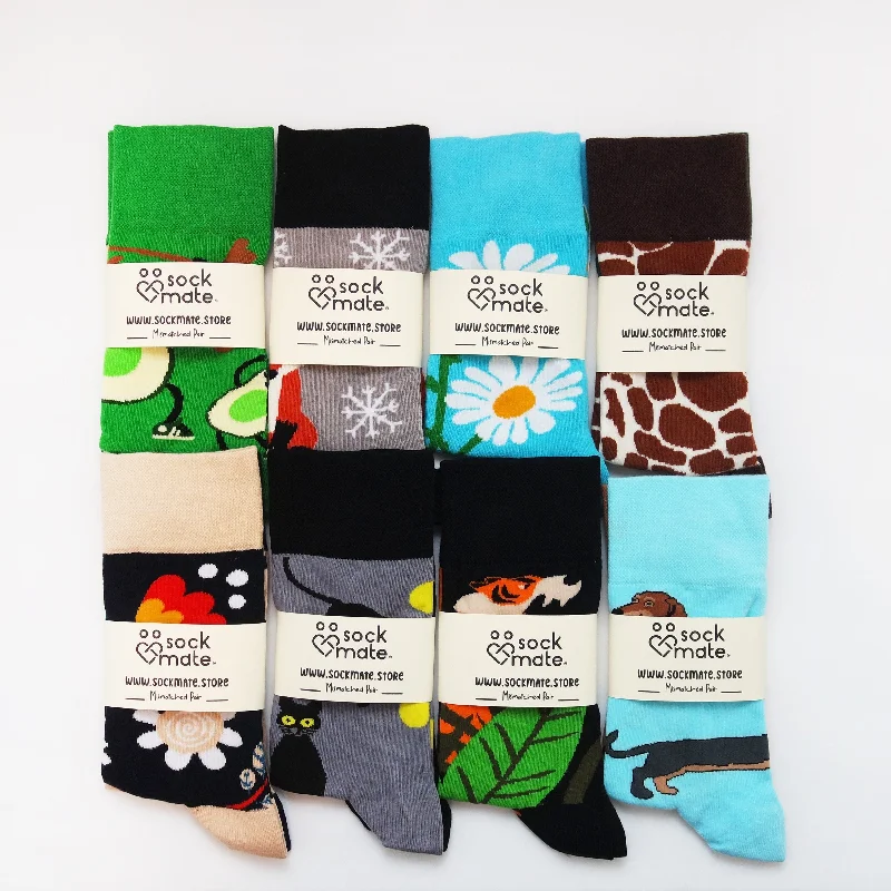 sock hobby -  Bundle Socks, Mismatch Socks, Advent Calendar Fillers, Unisex Sock Set, Assorted Patterns, Funky Colorful Crew Socks, Animal, Floral, Fox