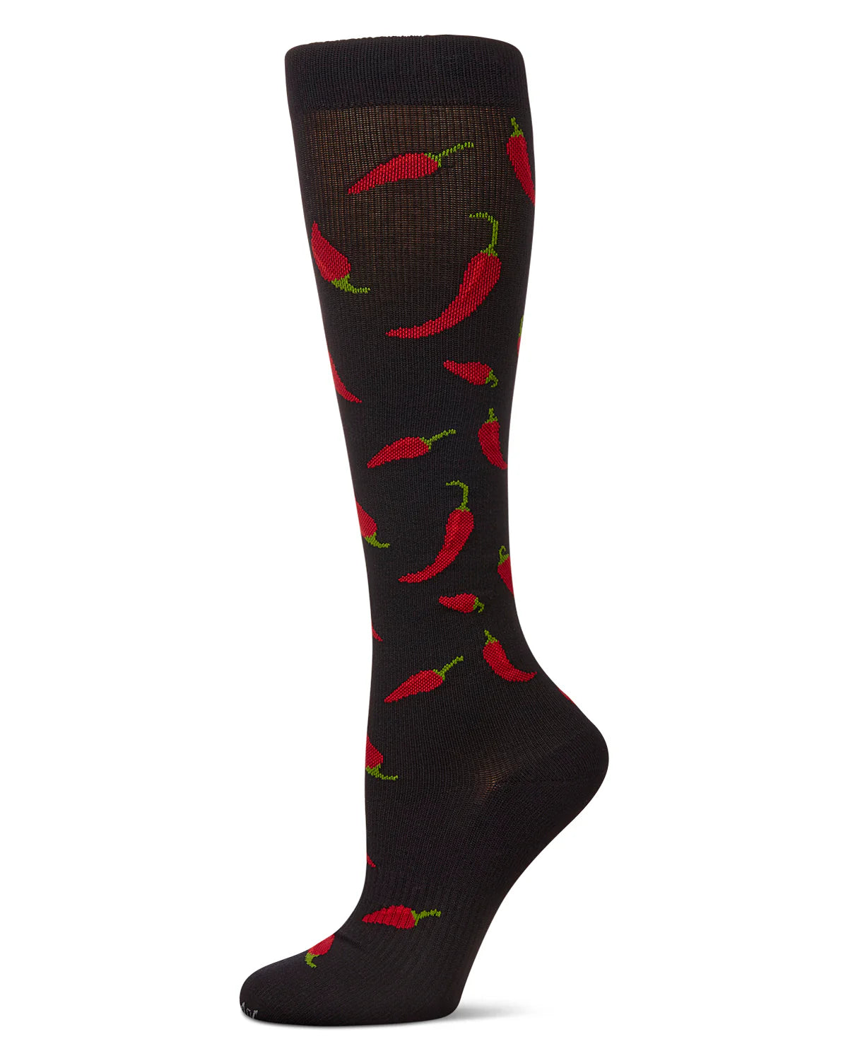 sock subtle -  CHILI PEPPER 8-15 MMHG GRADUATED BAMBOO COMPRESSION SOCKS