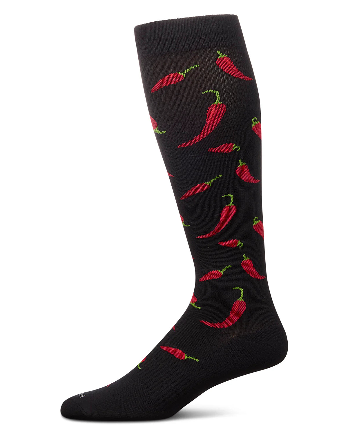 sock fancy -  CHILI PEPPER 8-15 MMHG GRADUATED COTTON COMPRESSION SOCKS