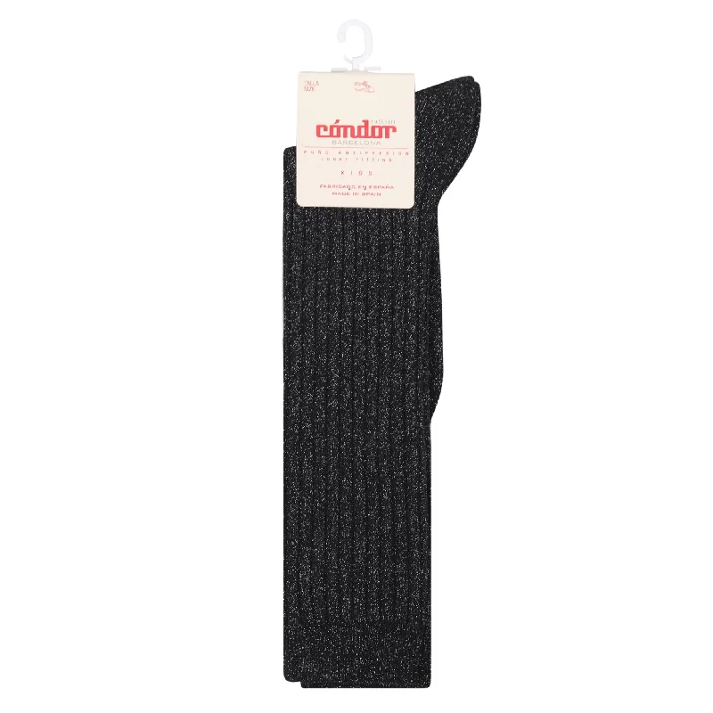 sock warmth -  knee ribbed lurex