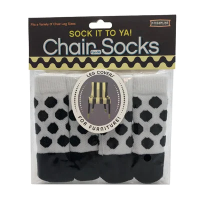 sock blend -  Sock It To Ya! Chair Sock Set - B&W Dots