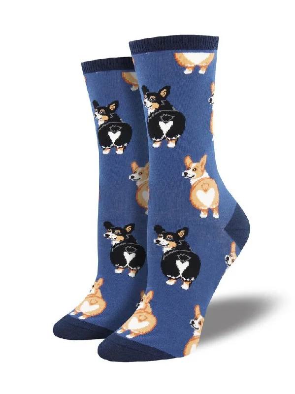 sock mobility -  CORGI BUTT WOMEN'S CREW