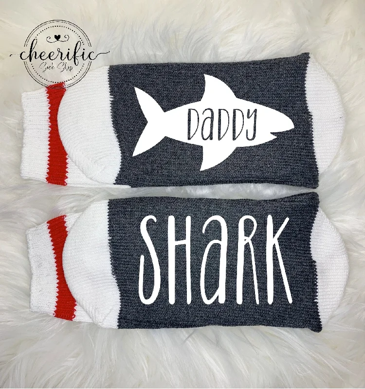 sock relaxation -  Daddy Shark Socks, Shark Family Socks