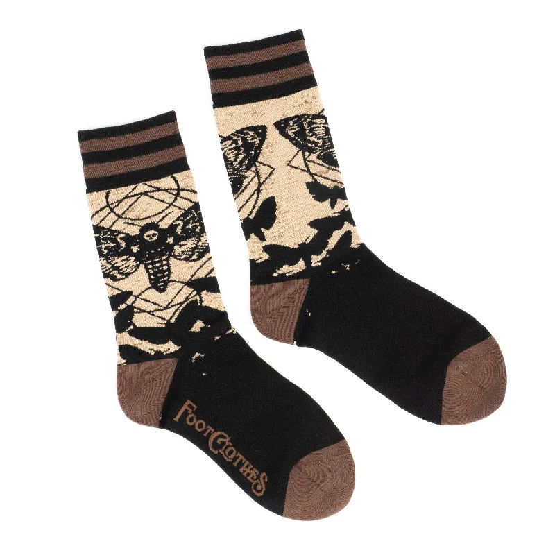 sock control -  Foot Clothes/Death's Head Hawkmoth Socks