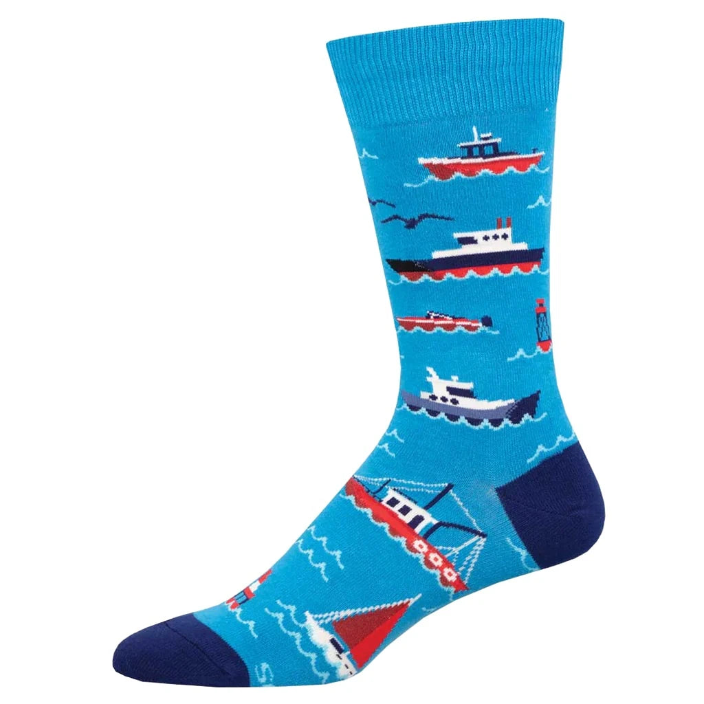 sock aesthetic -  Don't Rock the Boat - Blue