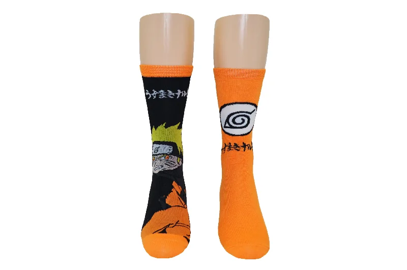 sock bedtime -  Naruto Shippuden Socks Leaf 2 Pair Crew Socks