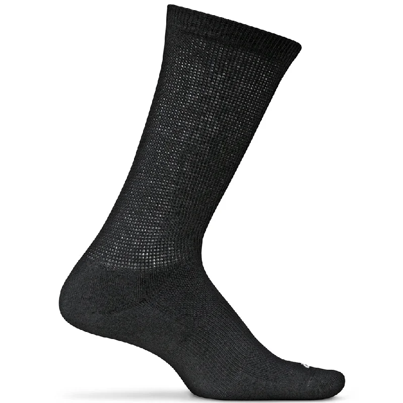 sock technology -  Feetures! Diabetic Active Crew Socks - Black