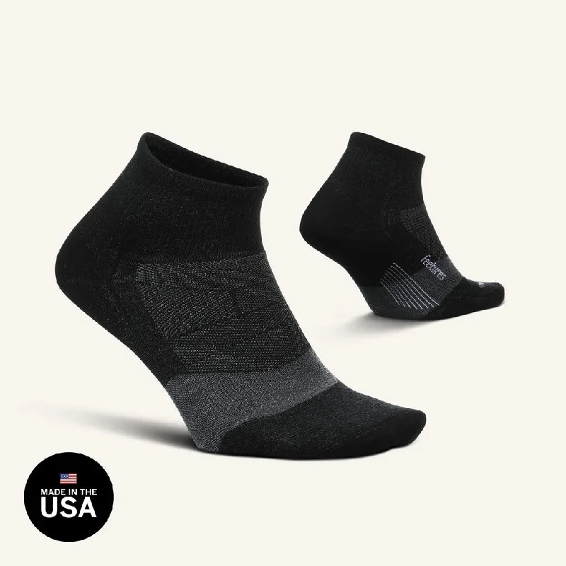 sock innovations -  Feetures! Merino 10 QTR - Charcoal