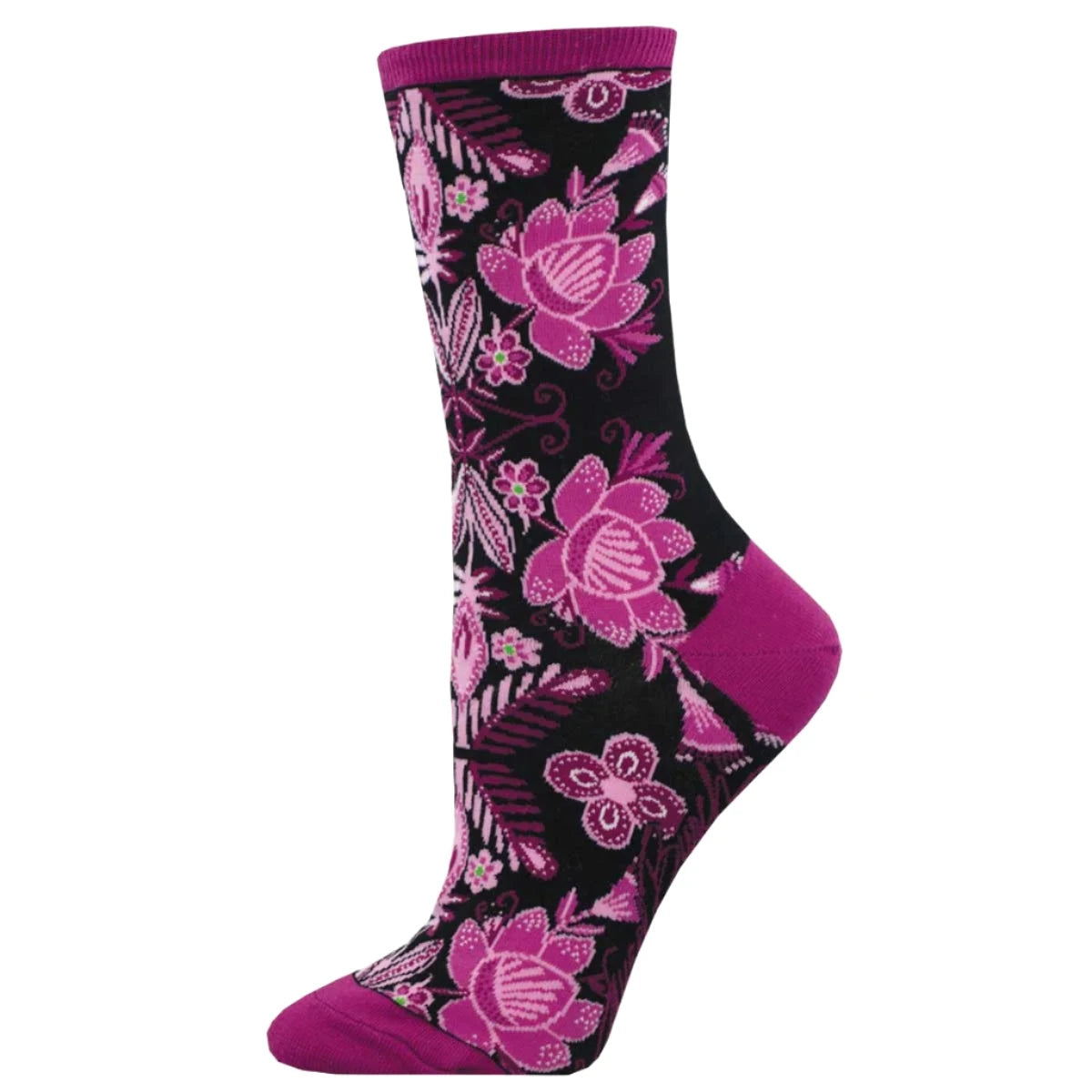 sock elasticity -  Fiesta Floral Black