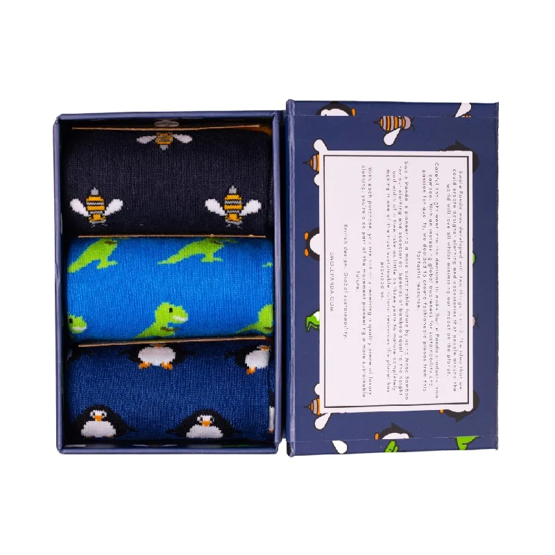 sock washing -  Fun Sock Box - 3 Pairs of Bamboo Socks (His)