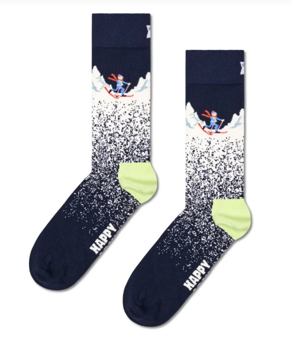 sock upgrades -  Happy Socks/Snowy Night Sock