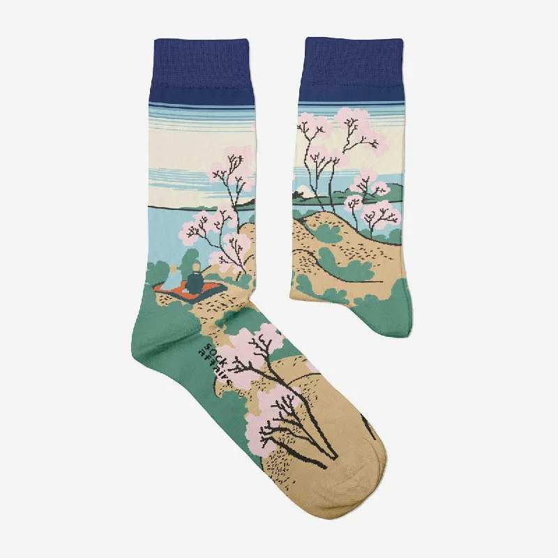 sock yearly -  Hokusai, Mount Fuji Socks for Her