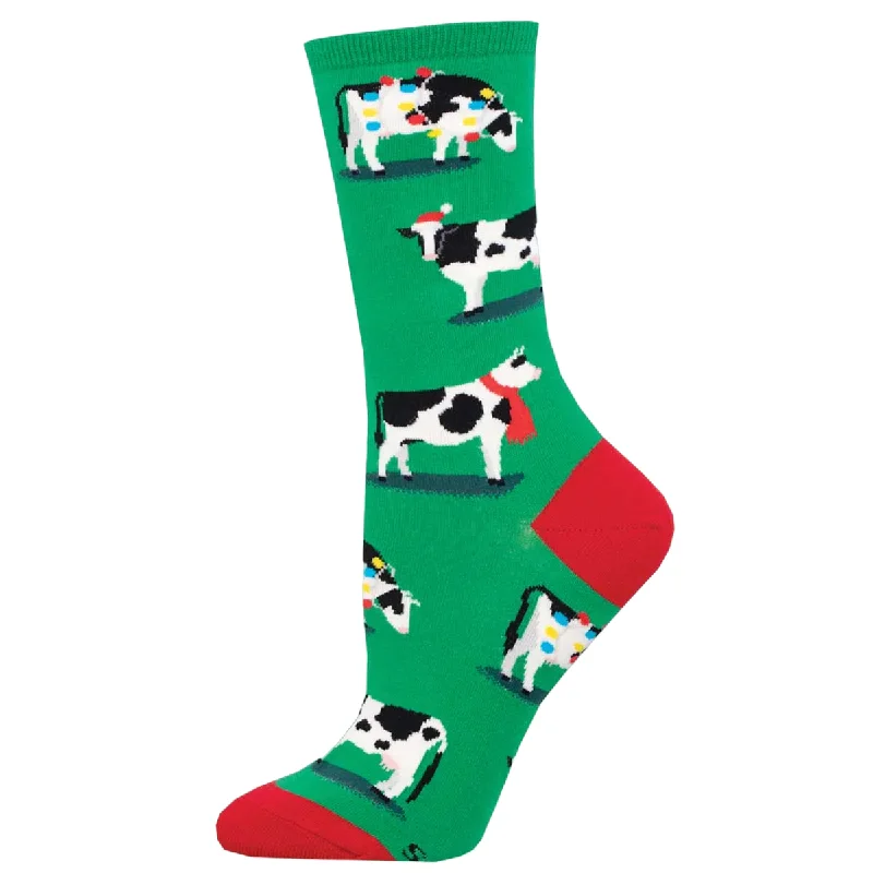 sock improvements -  Holy Cow It's Christmas - Green