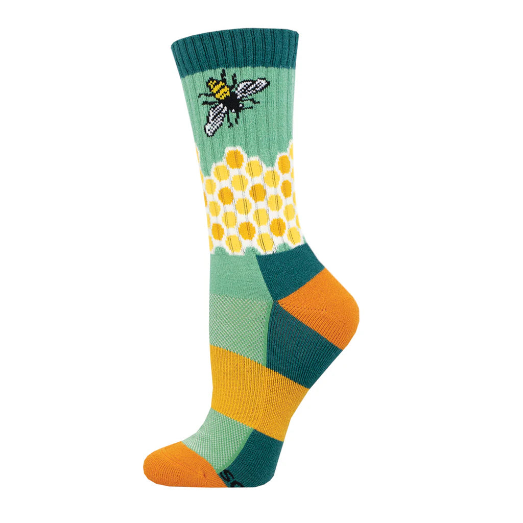 sock accessories -  HOME SWEET HONEYCOMB MERINO WOOL WOMEN'S CREW