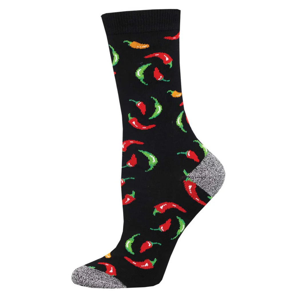 sock festive -  HOT ON YOUR HEELS WOMEN'S BAMBOO CREW