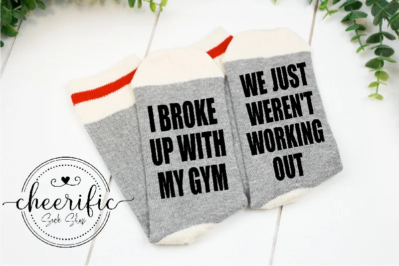 sock patterns -  I Broke Up With My Gym We Just Weren't Working Out Sock