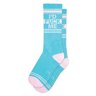 sock purpose -  I'd Fuck Me Gym Socks - Pastel