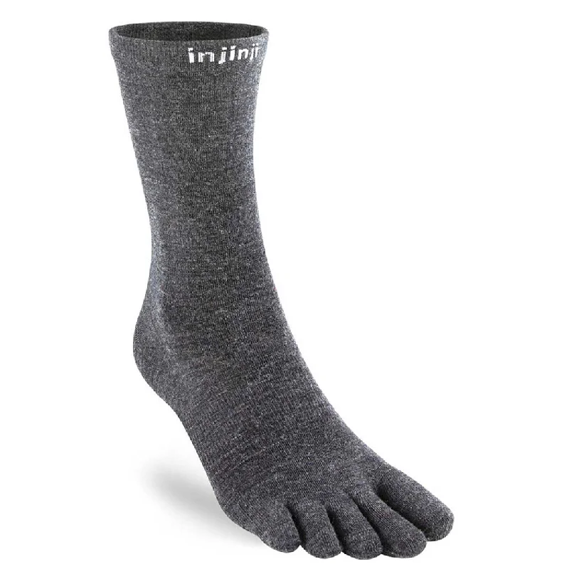 sock delight -Injinji Merino Wool Liner Crew - Slate