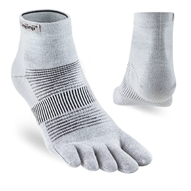 sock reviews -  Injinji RUN Lightweight Mini Crew - Grey