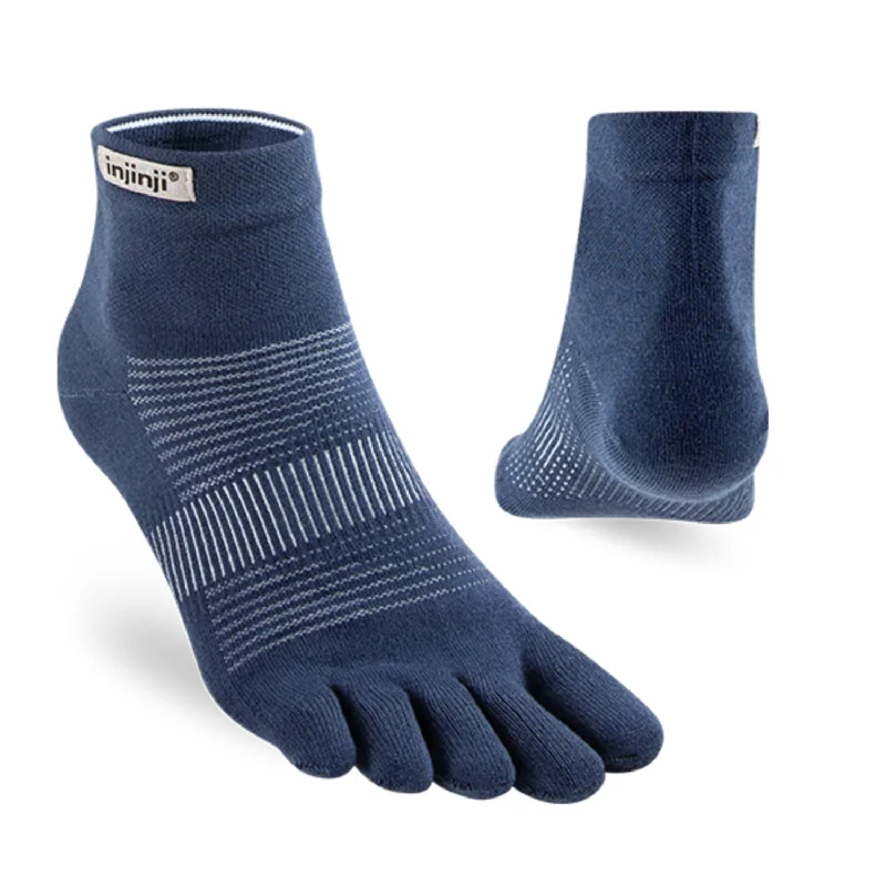 sock exploration -  Injinji RUN Lightweight Mini Crew - Navy