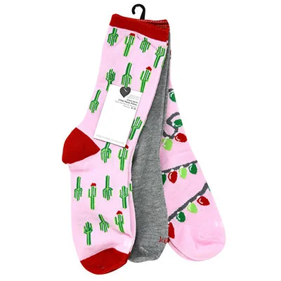 sock improvements -  Kensie 3pk Cactus Socks Size 9-11