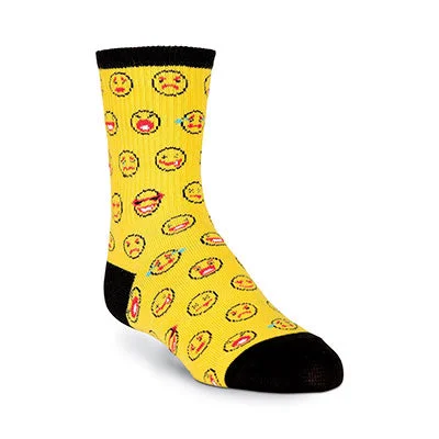 sock freshness -  Kid's Emoticons Crew Socks