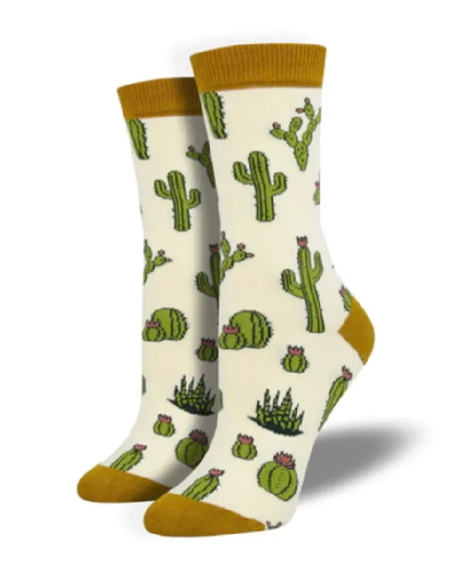 sock safety -  KING CACTUS, WOMEN'S BAMBOO CREW