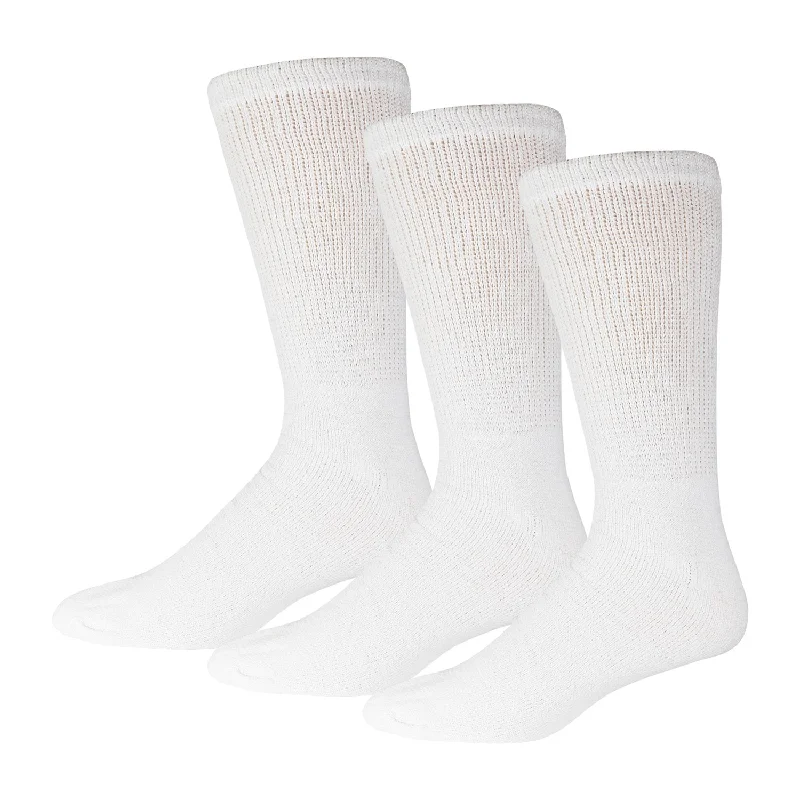 sock favorite -  Ladies Diabetic Neuropathy Extra Stretchy Cotton Crew Socks, Women's Shoe Size 6-11