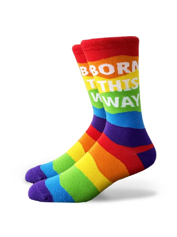 sock standards -  LGBTQ+ Socks: Rainbow Born This Way