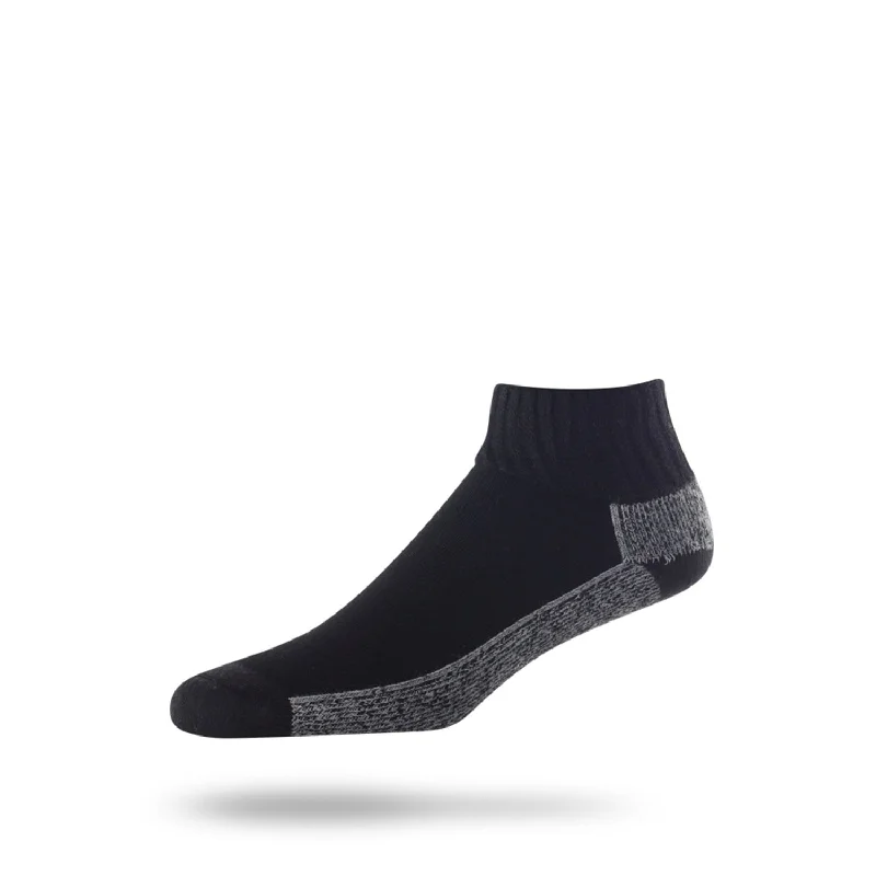 sock outfits -  Lightfeet Diabetic Mini Crew - Black