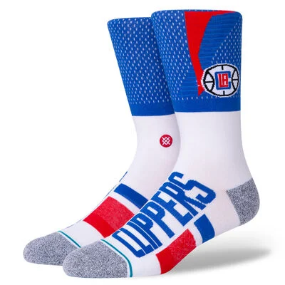 sock community -  Los Angeles Clippers Shortcut 2 Crew Socks