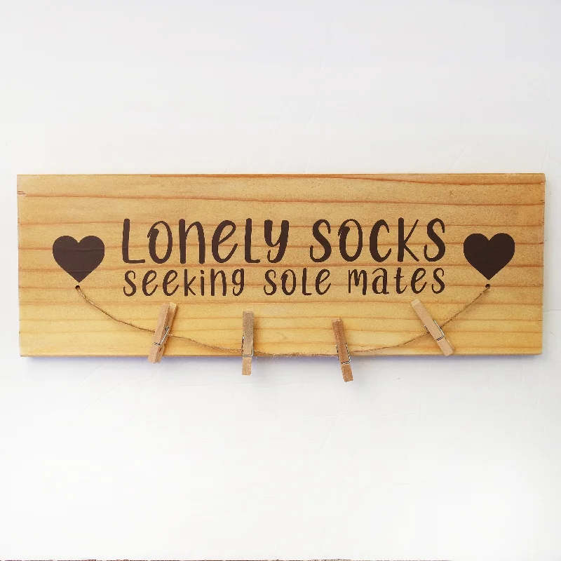 sock function -  Lost Socks Laundry Room Sign, Laundry Room Decor, Housewarming Gift, Lost Socks Board, Wooden Sign, Laundry Humor, Lost Sock Hanger