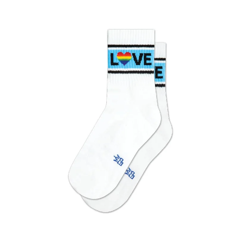 sock cute -  LOVE Low Rise Gym Socks