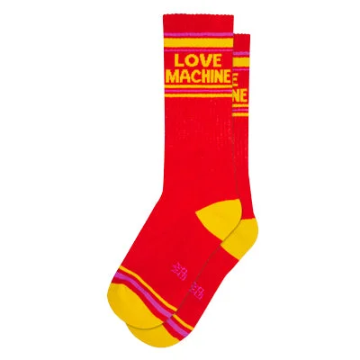 sock enthusiasts -  Love Machine Ribbed Gym Socks