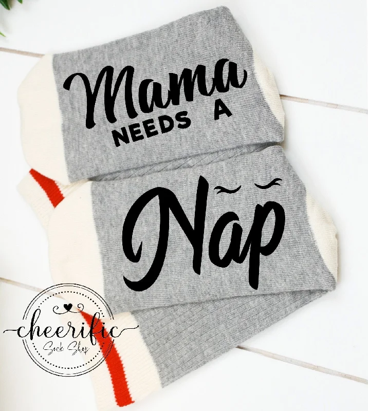 sock athletic -  Mama Needs A Nap Socks