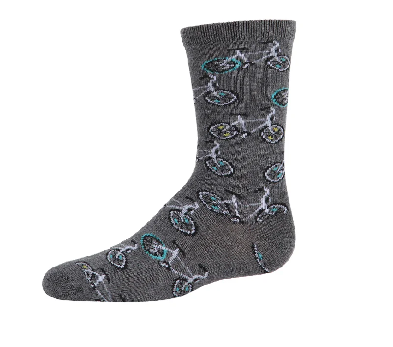 sock bamboo -  MeMoi Boys' Bicycle Crew Socks