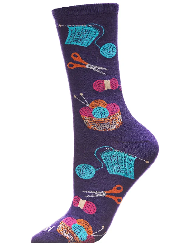 sock obsession -  Memoi/Knitting Bamboo Blend Crew Socks