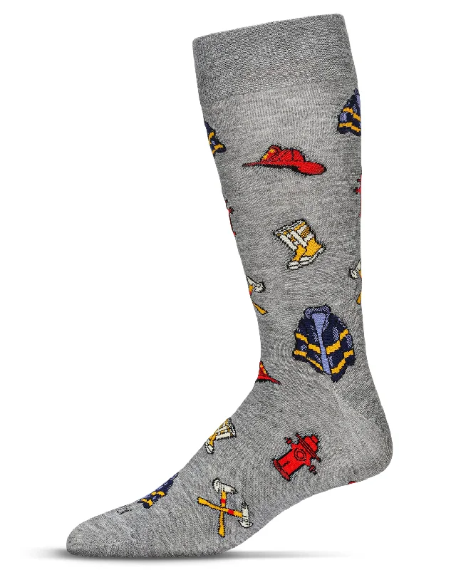 sock top -  Memoi/Men's Firefighter Bamboo Crew Socks